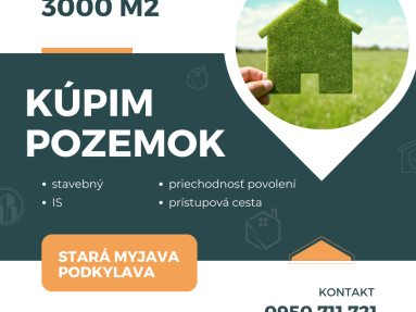 Hľadáme stavebný pozemok 5000 M2