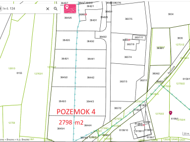 Lukratívny stavebný pozemok 2798 m2 - Potočná v Brezne - Starý Mazorník 